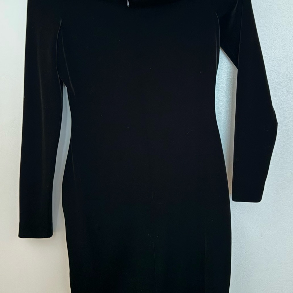 L'AGENCE Classic Black Long Sleeve Dress